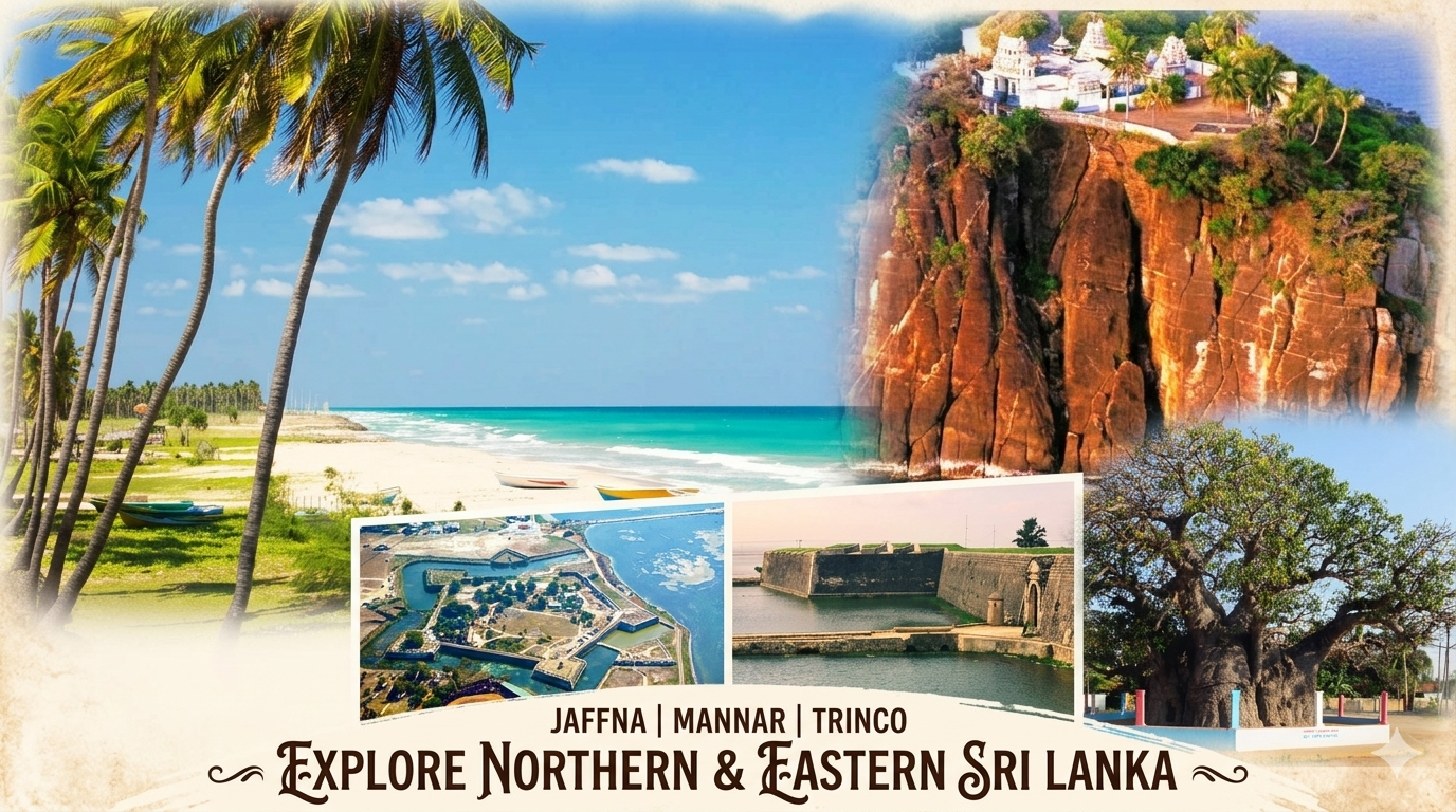 Trincomalee beach Jaffna tour